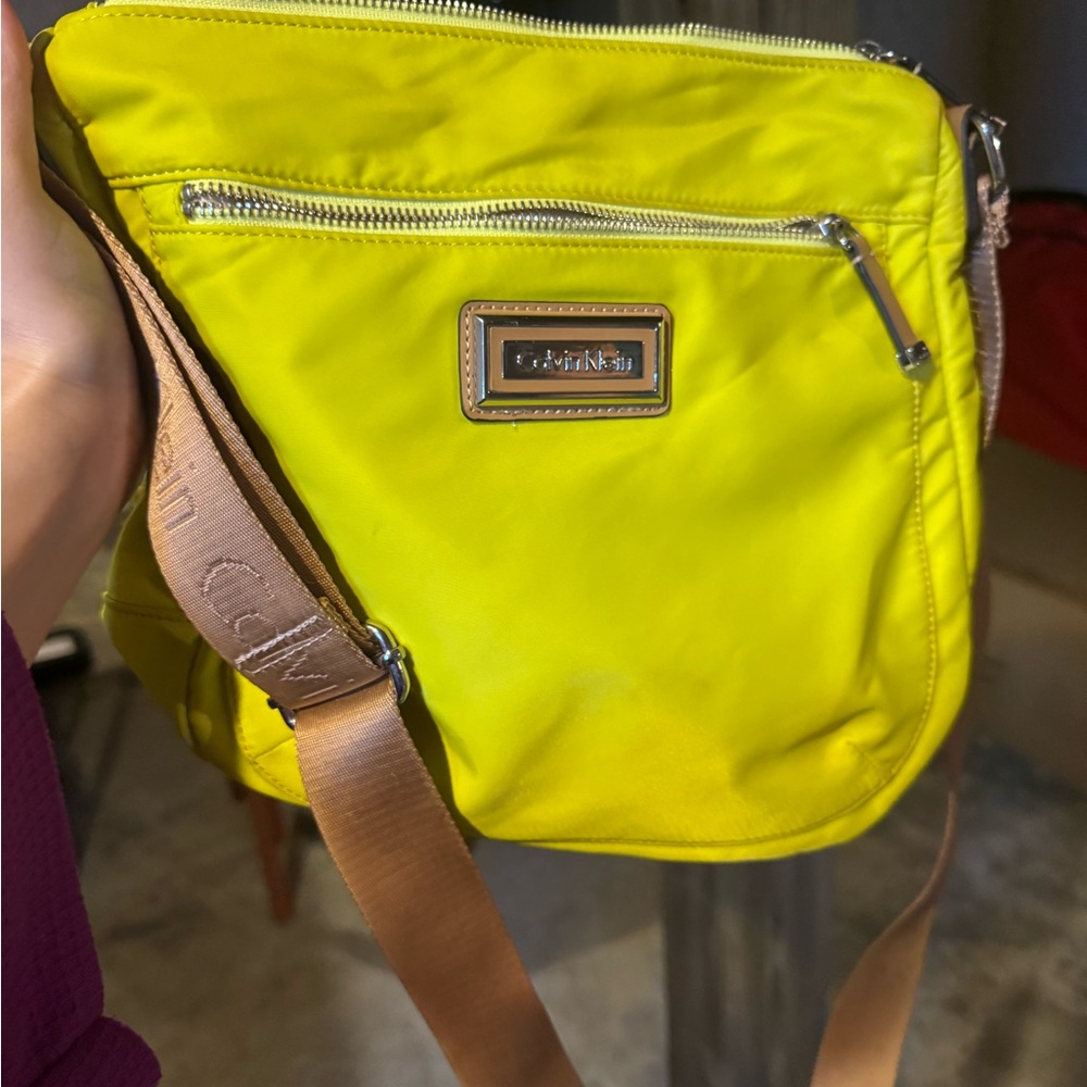 Calvin Klein Vibrant Yellow Crossbody Bag